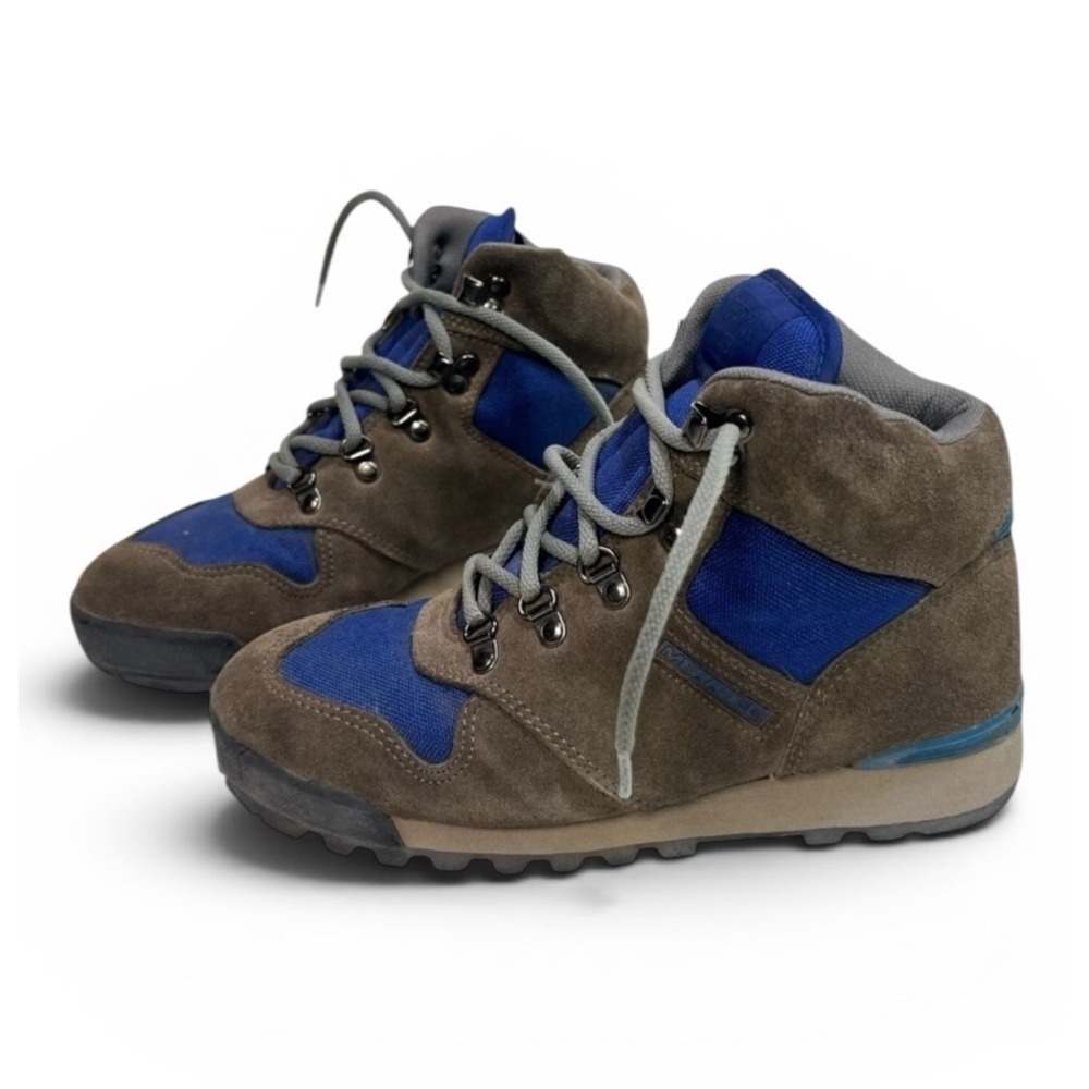 Vintage 90s Merrell Quest Hiking Boots Womens 6.5 Leather Gorpcore